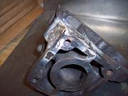 This piece is good-to-go.  Mike filed the manifold mating surface to be sure the weld was solid.